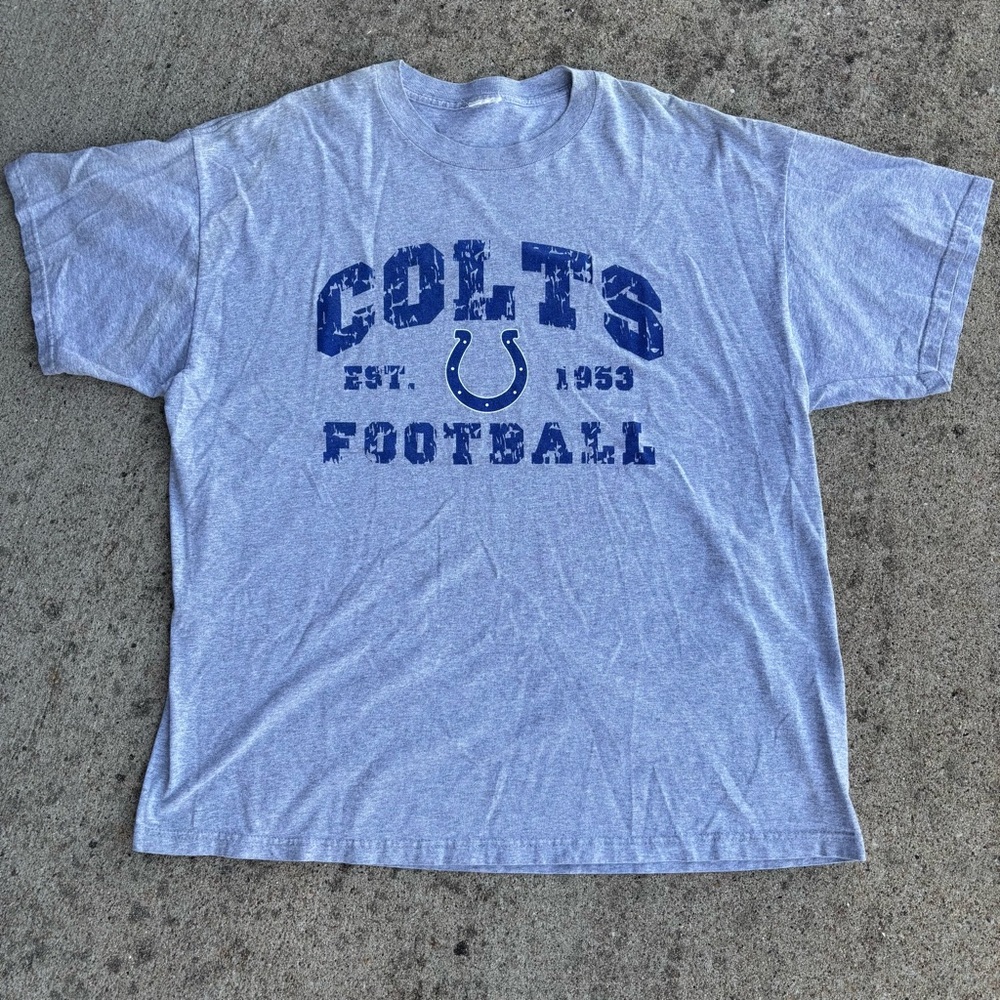 Gray Colts Football T-Shirt